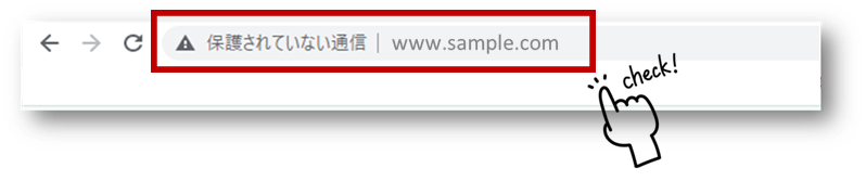 保護されていない通信
