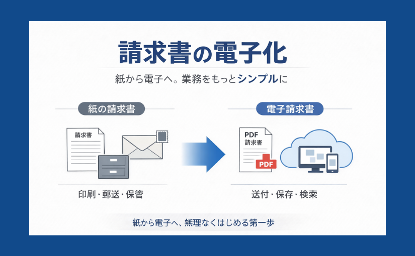 近年お問合せ急増中！請求書の電子化かんたんガイド