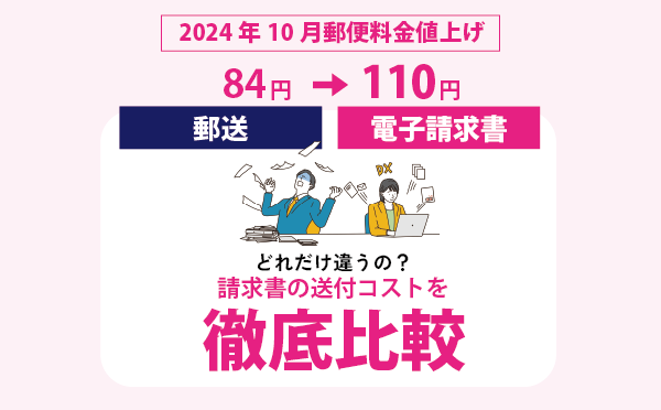 【84円→110円郵便値上げ】郵送VS電子コスト徹底比較